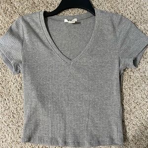 Grey crop top, Belk, size Medium